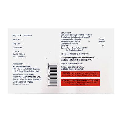TENERIGHT M 500 ER Tablet 10's - Diabetes-Ant