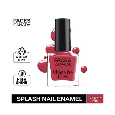 Facescanada Ultime Pro Splash Nail Enamel Cherry Red 110 8 ml - Nail Polish