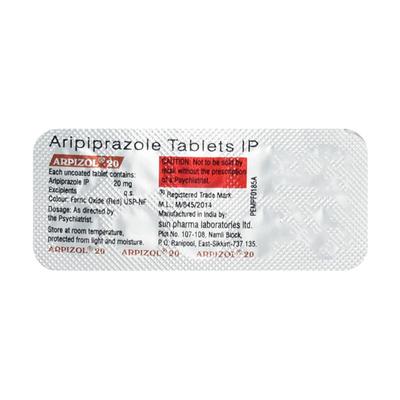Arpizol 20mg Tablet 10'S - Schizophrenia-Aps