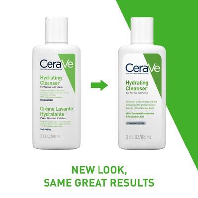 CeraVe Hydrating Cleanser For Normal To Dry Skin 88 ml - Face Wash & Cleansers