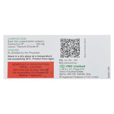 Virovir 500mg Tablet 3'S - Viral infections-Ant