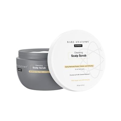 Bare Anatomy Scalp Scrub Up To 99% Dandruff Reduction Gently Removes Product, Pollution & Oil Buildup 250gm - Hair Creams