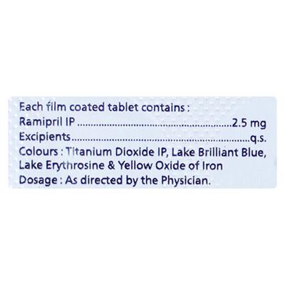 RAMICON 2.5 Tablet 10's - Hypertension-ACE