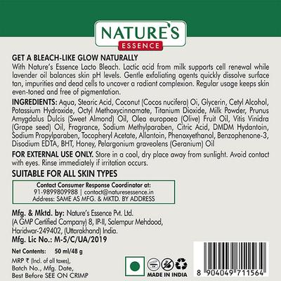 Nature's Essence Lacto Bleach 60gm - Face Bleach