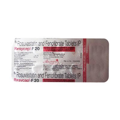 Rosycap F 20mg Tablet 10'S - High Cholesterol-Dys