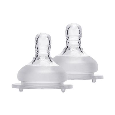 Dr.Flow Anti Colic Silicone Teat - Medium (Pack of 2) - Feeding & Nursing