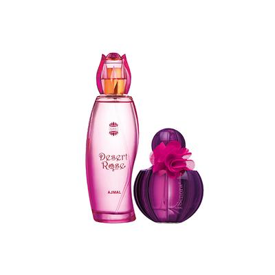 Ajmal Desert Rose EDP Floral Oriental Perfume And Senora EDP Floral Spicy Perfume 175 ml - Women Perfumes (Edt/Edp)