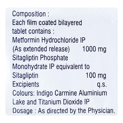EMSITA M SR 100/1000 Tablet 10's - Diabetes-Ant