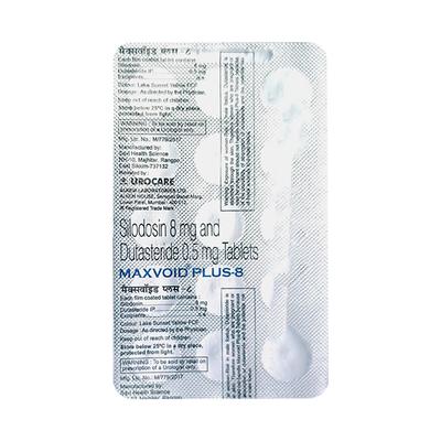 Maxvoid Plus 8 Tablet 15'S - Bladder And Prostate Disorders-Dru