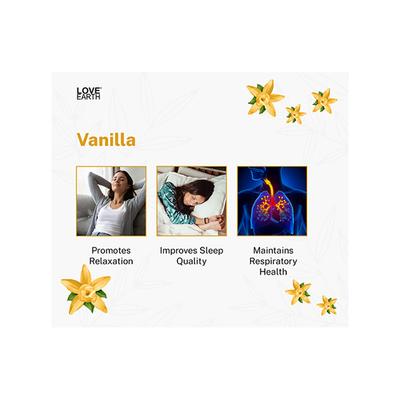 Love Earth Premium Reed Diffuser Vanilla Aromatherapy Lasting Fragrance 30 ml - Diffuser