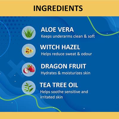 Cocomo Sport Deodorant For Boys With Tea Tree and Passion Fruit Natural and Safe Deodorant for Tweens and Teens 150 ml - Deodorants/Roll-Ons