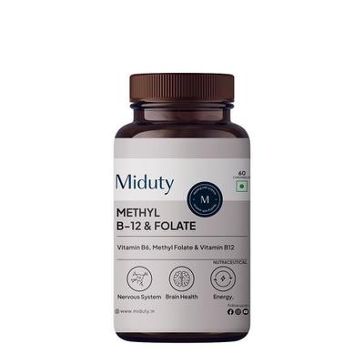 Miduty Methyl B 12 & Folate Chewable Tablet 60's - Calcium And Minerals