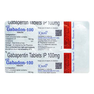 Gabadon 100mg Tablet 10'S - Neuropathic Pain-Dru