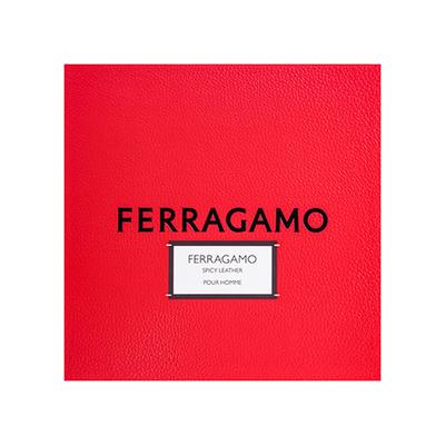 Salvatore Ferragamo Spicy Leather (Eau De Parfum 100ml + Shampoo & ShowerGel 100ml + Pen Spray 10ml) 1's - Men Perfumes (Edt/Edp)