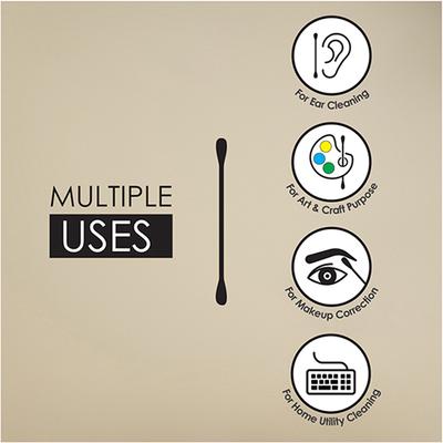 Tulips Paper Stick Cotton Buds - Jar 200's - Cotton Buds & Balls