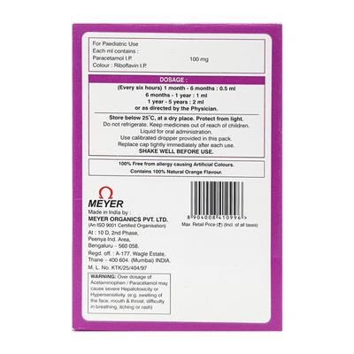 Babygesic New Pack Orange Flavour Drops 15ml - Fever-Non