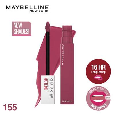 Maybelline New York Super Stay Matte Ink Liquid Lipstick x Pinks Edition, 155 Pathfinder 5 ml - Lipsticks