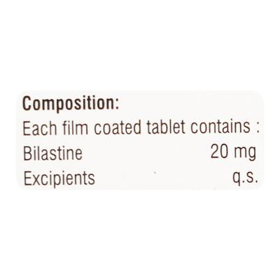BILATIS 20 Tablet 10's - Allergies-Ant
