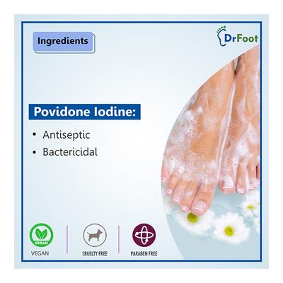 Dr Foot Antibacterial & Antiseptic Foot Wash 100 ml - Foot Creams & Lotions