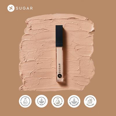 SUGAR Cosmetics Magic Wand Waterproof Concealer - 15 Cappuccino (Light Cool Undertone) 8.4 ML - Concealer
