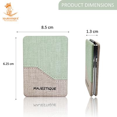 Majestique Compact Mirror, Classic Canvas Texture 1X/2X Magnification 1's - Others
