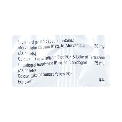 Storvas CV 20mg Capsule 10'S - High Cholesterol-Dys