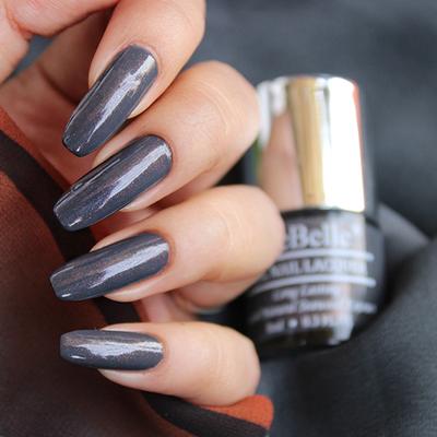 DeBelle Gel Nail Lacquer Copper Glaze Dark Grey Nail Polish 8 ml - Nail Polish
