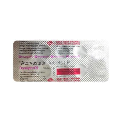 Dysliptin 5mg Tablet 10'S - High Cholesterol-Dys