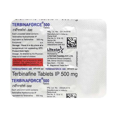 Terbinaforce 500mg Tablet 7'S - Fungal Infections-Anf