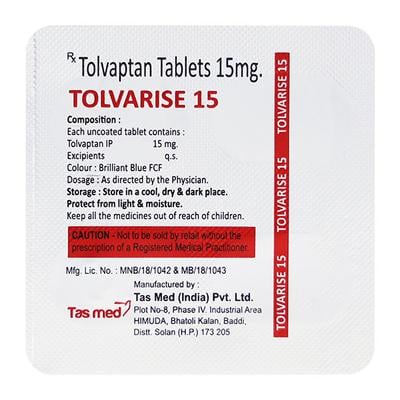 TOLVARISE 15 Tablet 4's - Hyponatremia