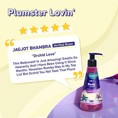 Plum Bodylovin' Orchid-You-Not Shower Gel SLS-Free Body Wash for Women Long Lasting Floral Fragrance 500 ml - Shower Gels & Body Wash