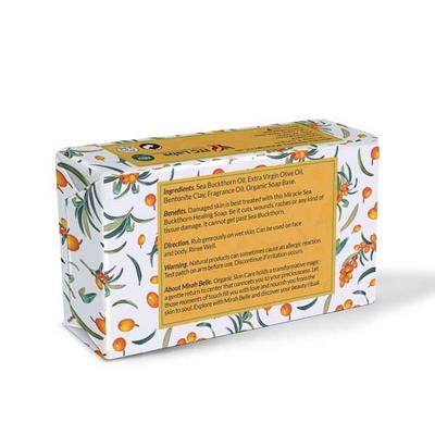 Mirah Belle Organic Sea Buckthorn Healing Soap 125 gm - Shower Gels & Body Wash