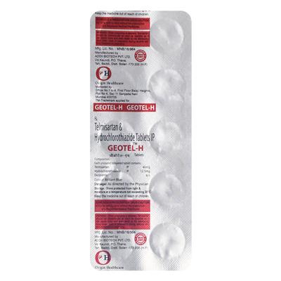 Geotel H Tablet 10's - Hypertension-Ang
