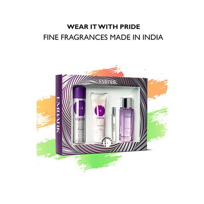 Gift Set - 4pc My Dream for Her (10ml EDP + 100 ml EDP+150ml Deo +100ml Shower Gel) 360 ml - Women Deodorants/Roll-Ons