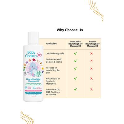 BabyChakra Nourishing Baby Massage Oil 100 ml - Lotions & Creams