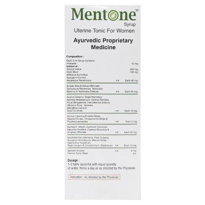 Mentone Syrup 200ml - Ayurvedic Medicine-AYU