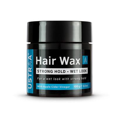 Ustraa Hair Wax for Men with apple cider vinegar Strong Hold - Wet Look 100 gm - Hair Gels & Waxes