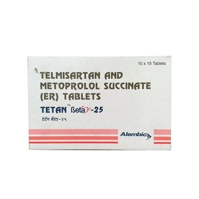 Tetan Beta 25mg Tablet 15'S - Hypertension-Ana