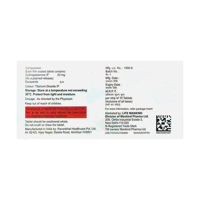DYDROBOON 20 SR Tablet 10's - Hormonal Therapy-Oes