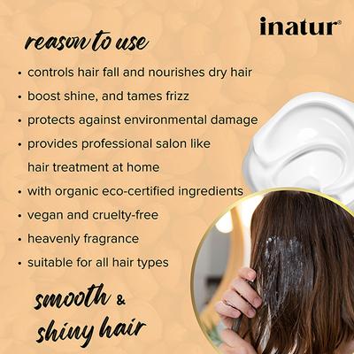Inatur Keratin Damage Control Hair Mask 200 gm - Hair Masks & Packs