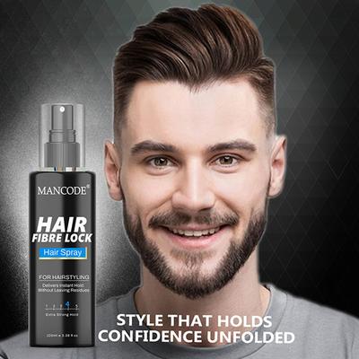 Mancode Hair Fibre Lock Hair Spray For Hair Styling, Lightweight And Delivers Instant Hold 100 ml - Hair Treatment