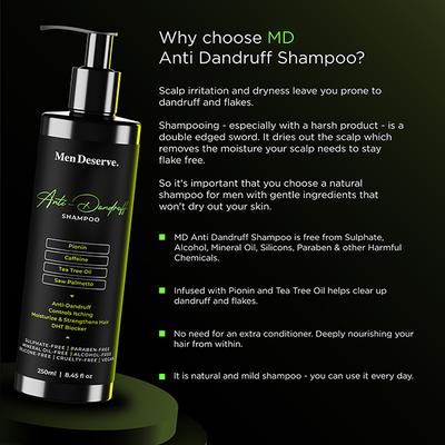 Men Deserve Anti-dandruff Conditioning Shampoo 250 ml - Shampoos