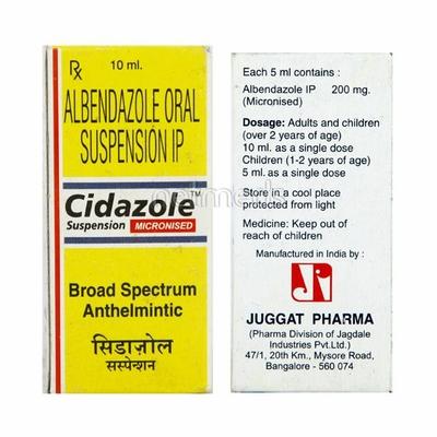 Cidazole Suspension 10ml - Parasitic Worms-Ant