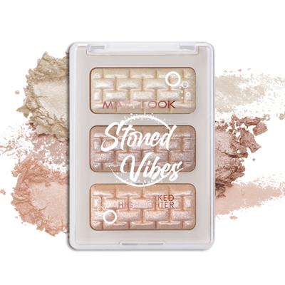 Matt Look Stoned Vibes Baked Highlighter Palette With Highly Pigmented & Lightweight Colors, My valentine-03 25.8 gm - Highlighters & Illuminators