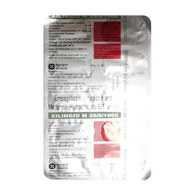 XILINGIO M 25/5/1000 Tablet 10's - Diabetes-Ant