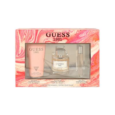 Guess 1981 Women Set (Eau De Toilette 100Ml + Travel Spray 15Ml + Body Lotion 200Ml) 1's - Makeup Kits & Sets