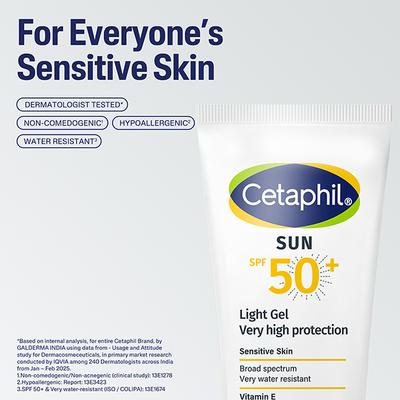CETAPHIL SUN SPF 50+ UVB/UVA VERY HIGH PROTECTION LIGHT Gel 50ml - Body Sunscreen