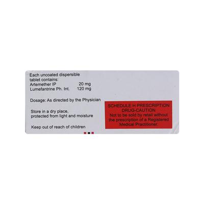 Lumerax DT 20mg Tablet 6'S - Malarial