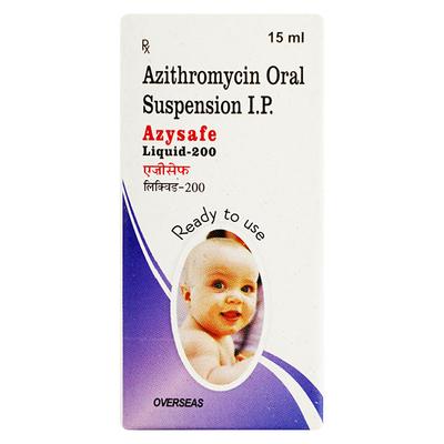 AZYSAFE 200 Syrup 15ml - Bacterial Infections-Mac