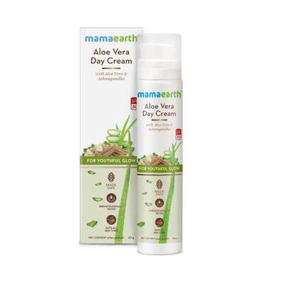 Mamaearth Aloe Vera Night Cream for glowing skin with Aloe Vera and Ashwagandha for a Youthful Glow 50 gm - Face Moisturizers